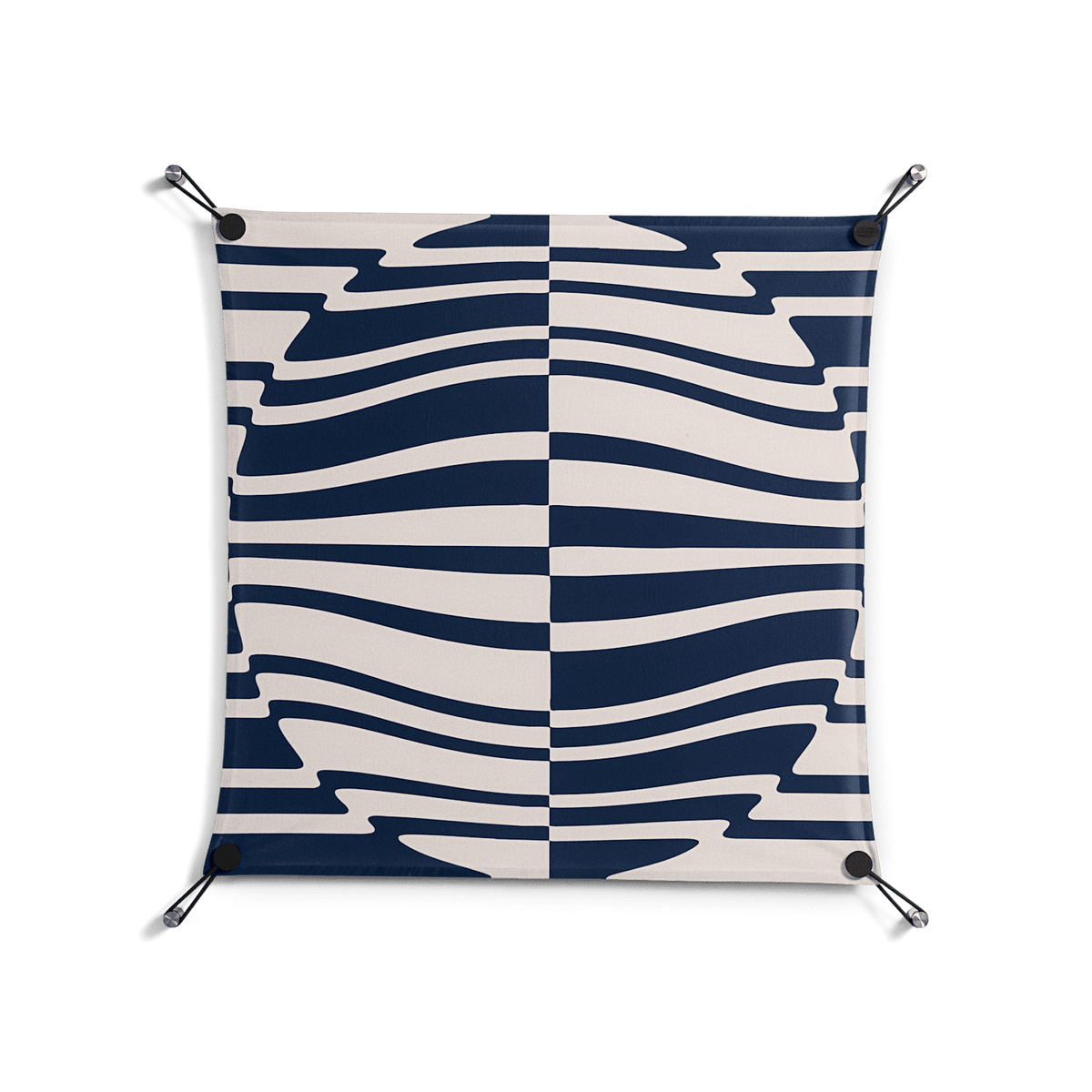 Wave Lens - Work On Wall - Oluwasheyi Adebayo - Black - 70 x 70 cm