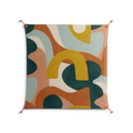 Abstract Sunrise - Work On Wall - Amy Suther - Orange - 90 x 90 cm