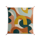 Abstract Sunrise - Work On Wall - Amy Suther - Orange - 90 x 90 cm