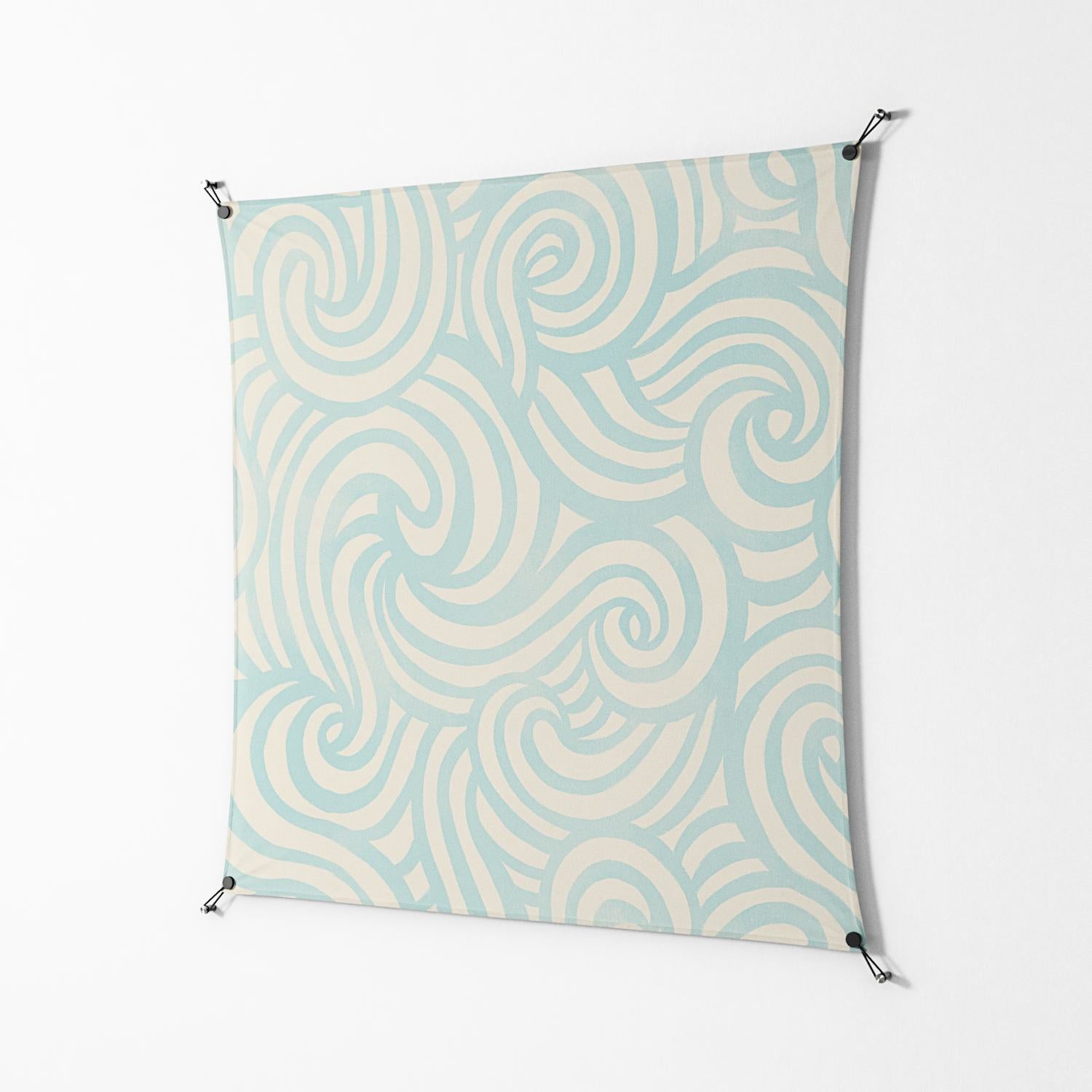 Epic Swirl - Work On Wall - Amy Suther - Black - 140 x 140 cm