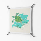 Sea Turtle - Work On Wall - Amy Suther - Black - 70 x 70 cm