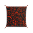 Wottosque Red - Work On Wall - Craig Watkins - Orange - 70 x 70 cm