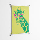 Wise Giraffe - Work On Wall - Amy Suther - Silver - 70 x 100 cm