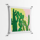 Cactus Sky - Work On Wall - Amy Suther - Silver - 70 x 70 cm