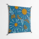 Bellis Bounty Blue - Work On Wall - Amy Suther - Black - 90 x 90 cm