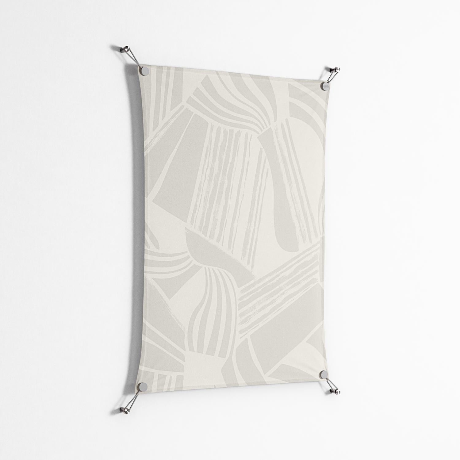 Touch the Ground - Work On Wall - Amy Suther - Silver - 70 x 100 cm