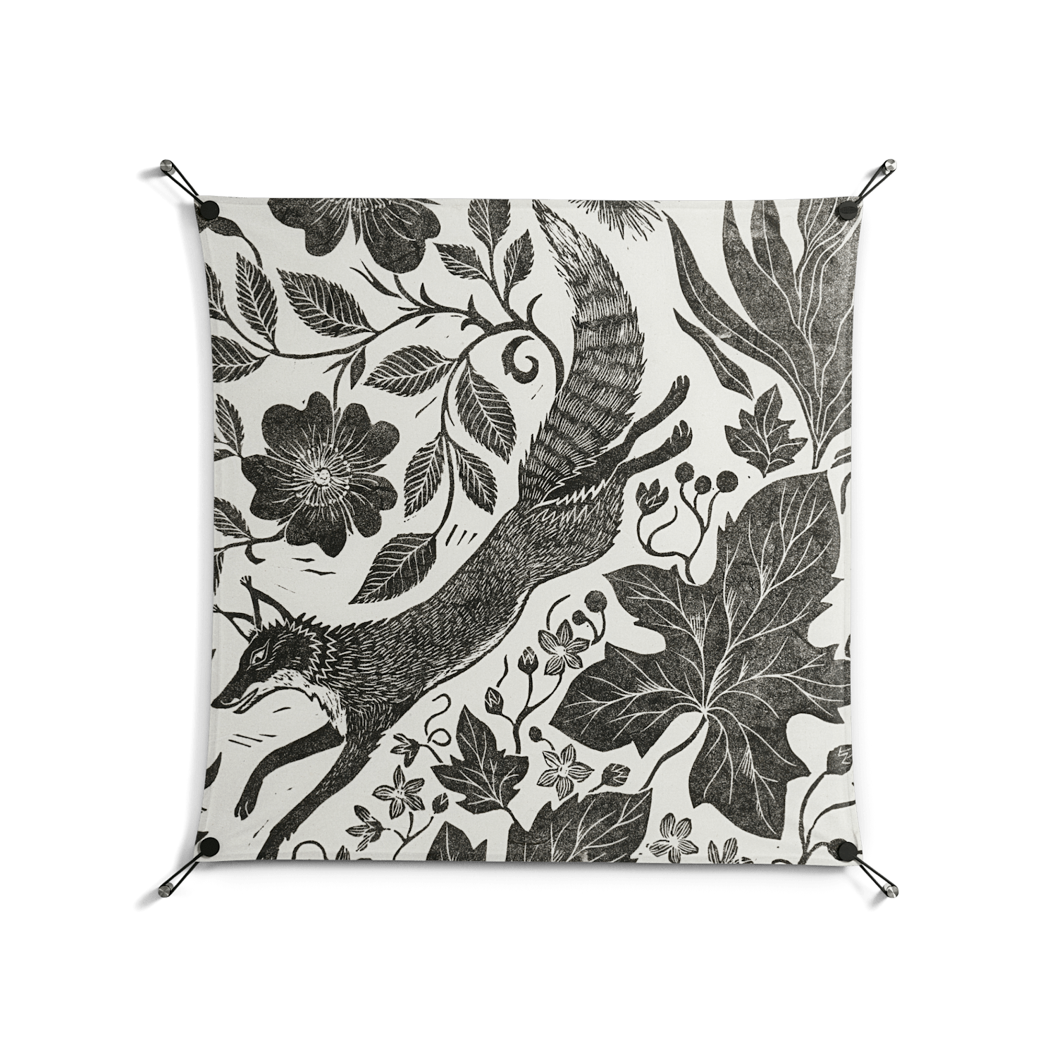 Ode to Summer 4 - Work On Wall - Diana Catchpole - Black - 90 x 90 cm