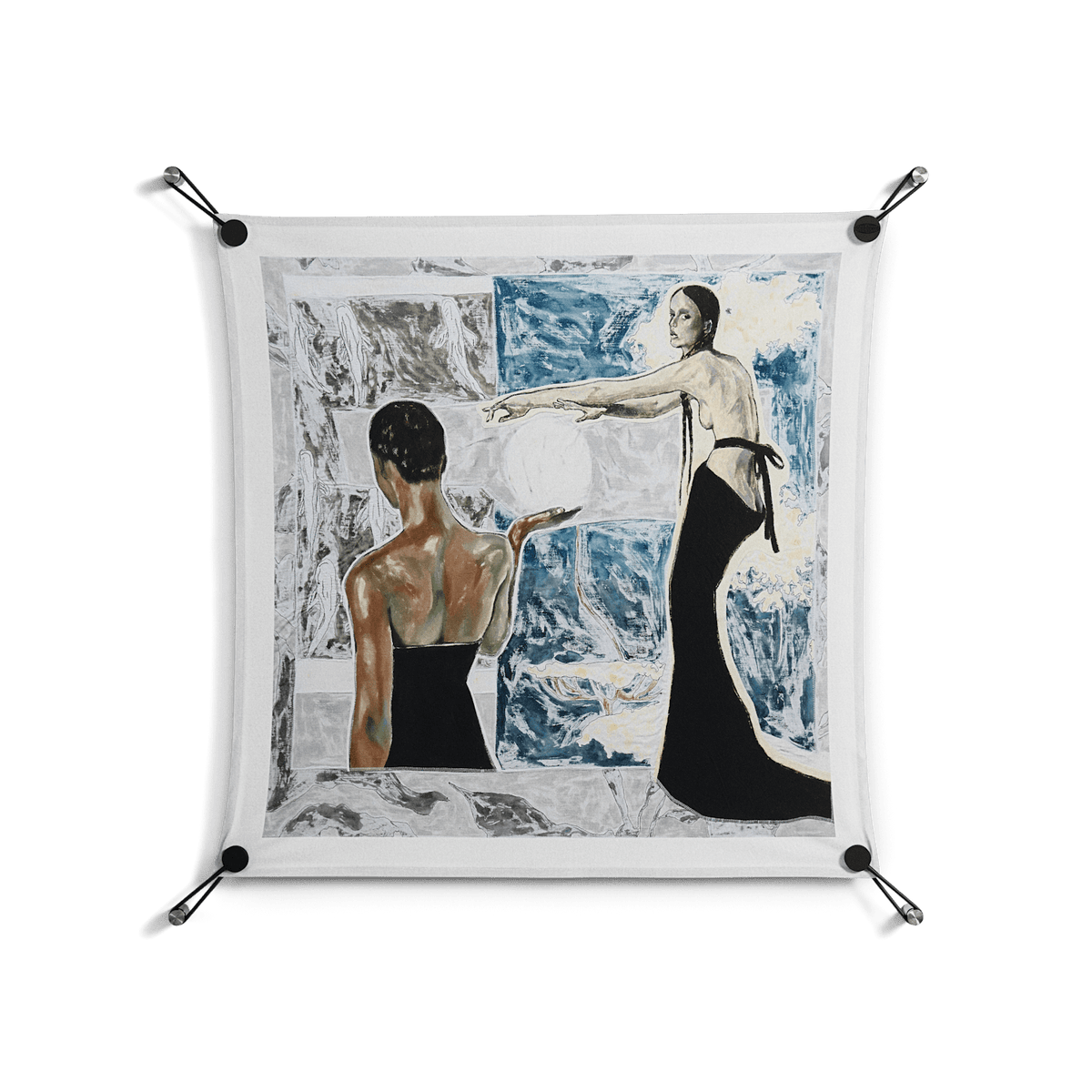 Balance - Work On Wall - Sophie Goudman - Black - 70 x 70 cm