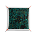The Green Line - Work On Wall - Craig Watkins - Orange - 90 x 90 cm