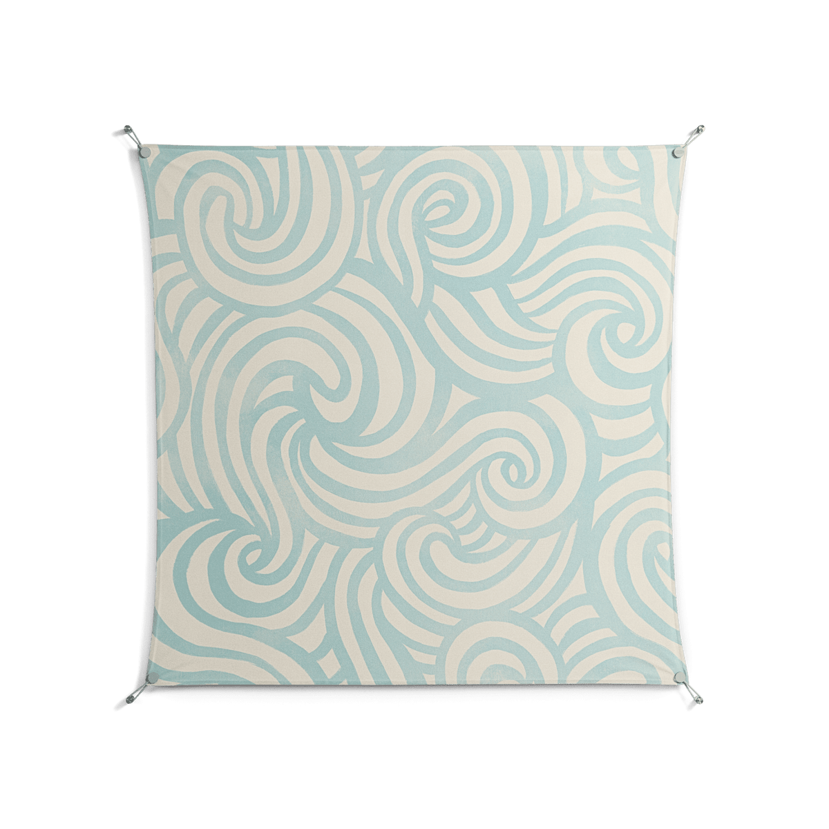 Epic Swirl - Work On Wall - Amy Suther - Silver - 140 x 140 cm