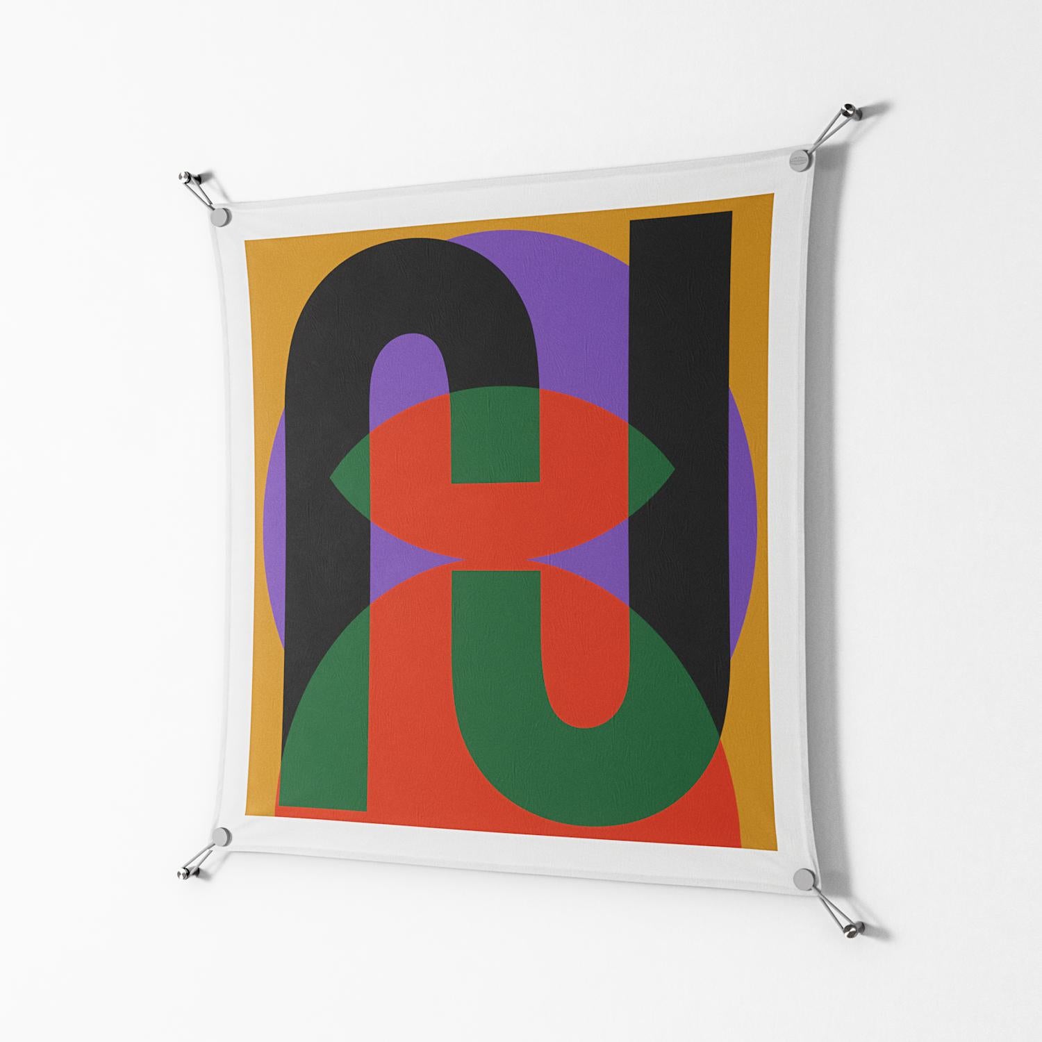 JJ - Work On Wall - Oluwasheyi Adebayo - Silver - 90 x 90 cm