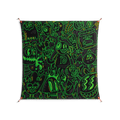 Wottosque Green - Work On Wall - Craig Watkins - Orange - 140 x 140 cm