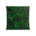 Wottosque Green - Work On Wall - Craig Watkins - Orange - 140 x 140 cm