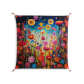 Greatful Meadow - Work On Wall - Nur Rydberg - Orange - 90 x 90 cm