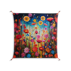 Greatful Meadow - Work On Wall - Nur Rydberg - Orange - 90 x 90 cm