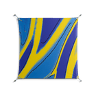Blue Gale - Work On Wall - Oluwasheyi Adebayo - Silver - 90 x 90 cm