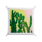 Cactus Sky - Work On Wall - Amy Suther - Silver - 90 x 90 cm