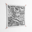 Flight Of Fancy 3 - Work On Wall - Diana Catchpole - Orange - 140 x 140 cm