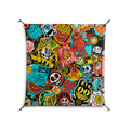 All The Stickers - Work On Wall - Craig Watkins - Black - 90 x 90 cm