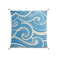 Ocean Flow - Work On Wall - Amy Suther - Orange - 90 x 90 cm