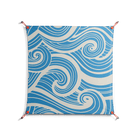 Ocean Flow - Work On Wall - Amy Suther - Orange - 90 x 90 cm