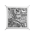 Flight Of Fancy 3 - Work On Wall - Diana Catchpole - Silver - 90 x 90 cm