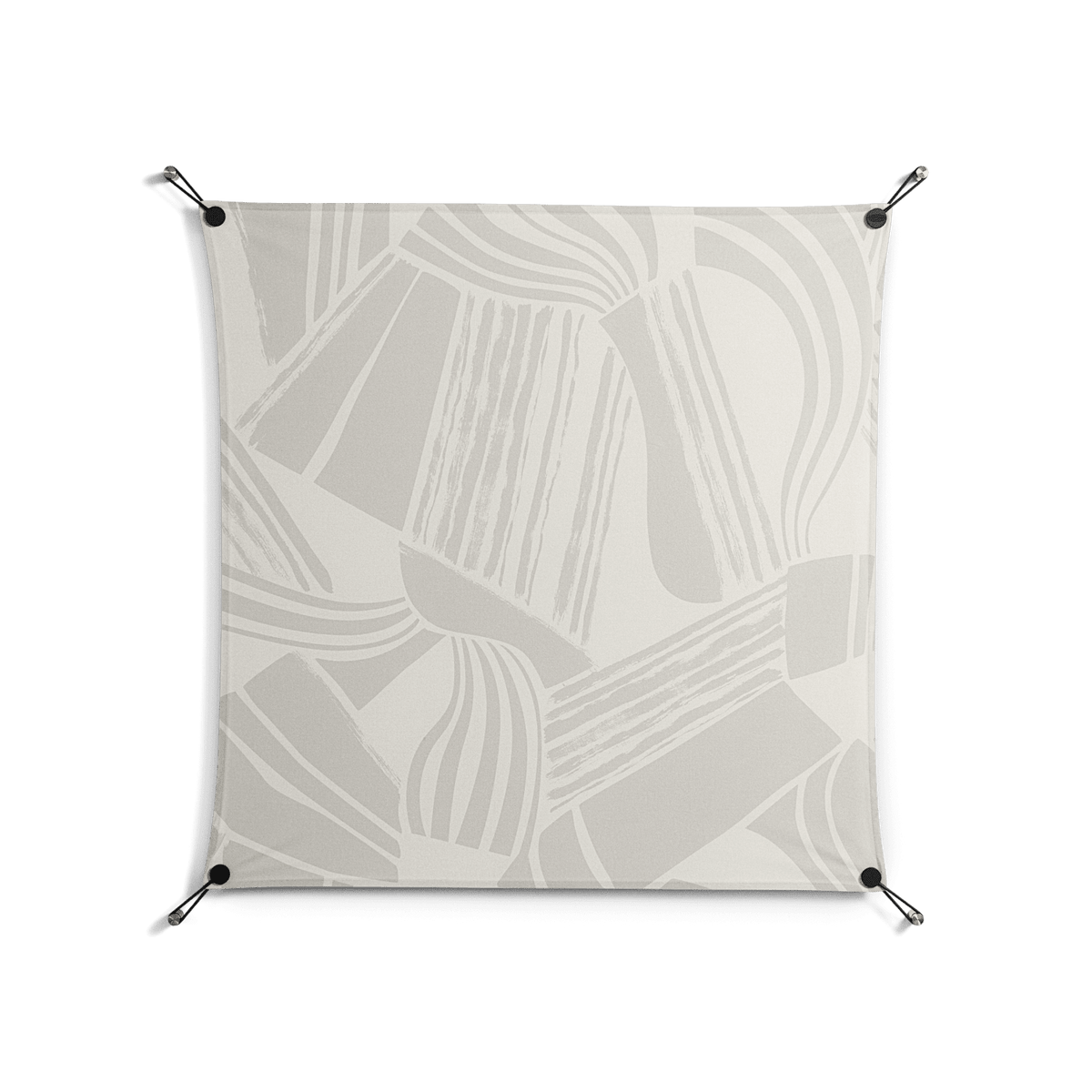 Touch the Ground - Work On Wall - Amy Suther - Black - 90 x 90 cm