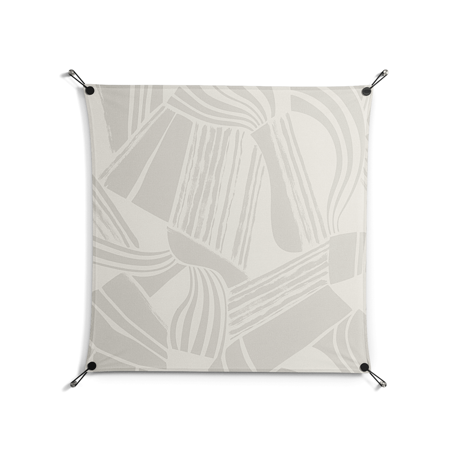 Touch the Ground - Work On Wall - Amy Suther - Black - 90 x 90 cm