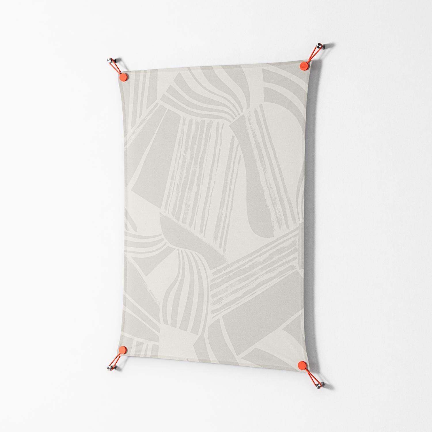 Touch the Ground - Work On Wall - Amy Suther - Orange - 70 x 100 cm