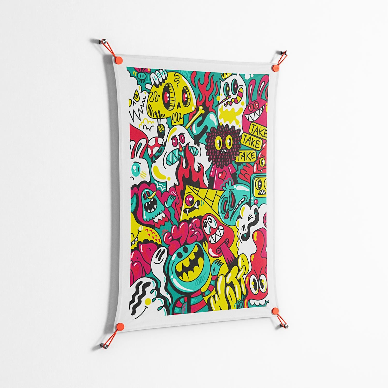 Fridays I'm In Love - Work On Wall - Craig Watkins - Orange - 70 x 100 cm