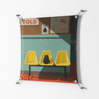 Have You Seen Bert - Work On Wall - Kristin Eriksson - Silver - 70 x 70 cm