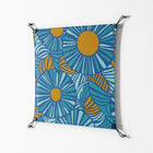 Bellis Bounty Blue - Work On Wall - Amy Suther - Black - 70 x 70 cm