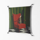 The Man Behind The Curtain - Work On Wall - Kristin Eriksson - Black - 70 x 70 cm