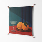 Bubbles & Oranges - Work On Wall - Kristin Eriksson - Orange - 90 x 90 cm
