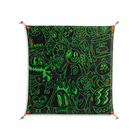 Wottosque Green - Work On Wall - Craig Watkins - Orange - 90 x 90 cm