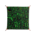 Wottosque Green - Work On Wall - Craig Watkins - Orange - 90 x 90 cm