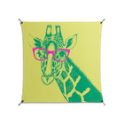 Wise Giraffe - Work On Wall - Amy Suther - Black - 140 x 140 cm
