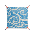 Ocean Flow - Work On Wall - Amy Suther - Orange - 70 x 70 cm