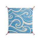 Ocean Flow - Work On Wall - Amy Suther - Orange - 70 x 70 cm