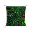 Wottosque Green - Work On Wall - Craig Watkins - Silver - 70 x 70 cm