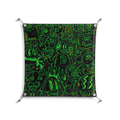 Wottosque Green - Work On Wall - Craig Watkins - Silver - 70 x 70 cm