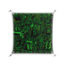 Wottosque Green - Work On Wall - Craig Watkins - Silver - 70 x 70 cm