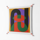 JJ - Work On Wall - Oluwasheyi Adebayo - Orange - 90 x 90 cm