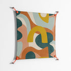 Abstract Sunrise - Work On Wall - Amy Suther - Orange - 70 x 70 cm
