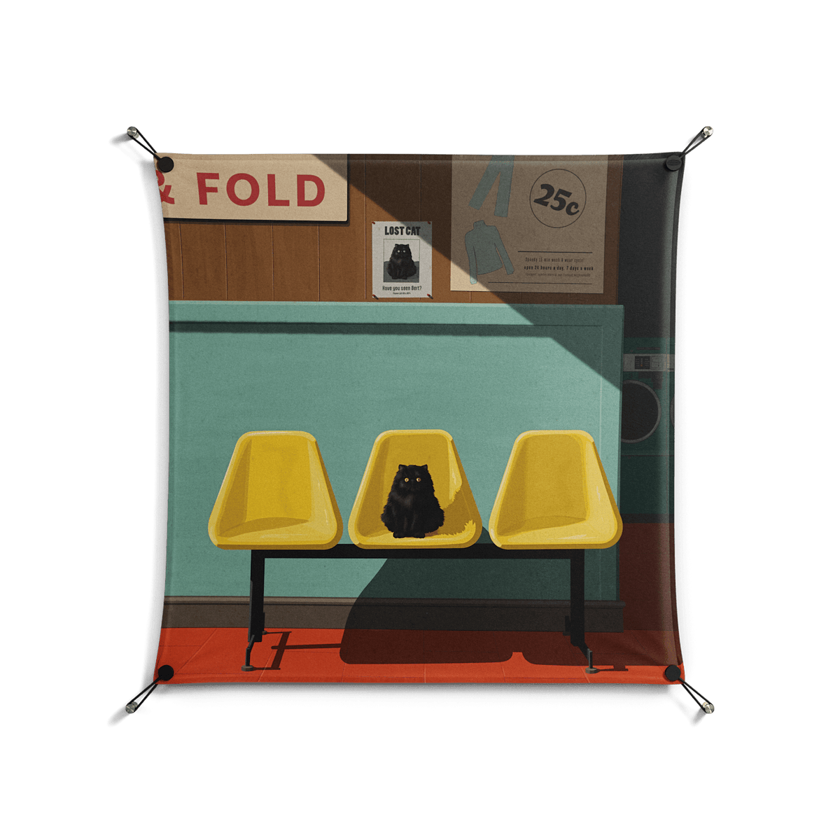 Have You Seen Bert - Work On Wall - Kristin Eriksson - Black - 90 x 90 cm