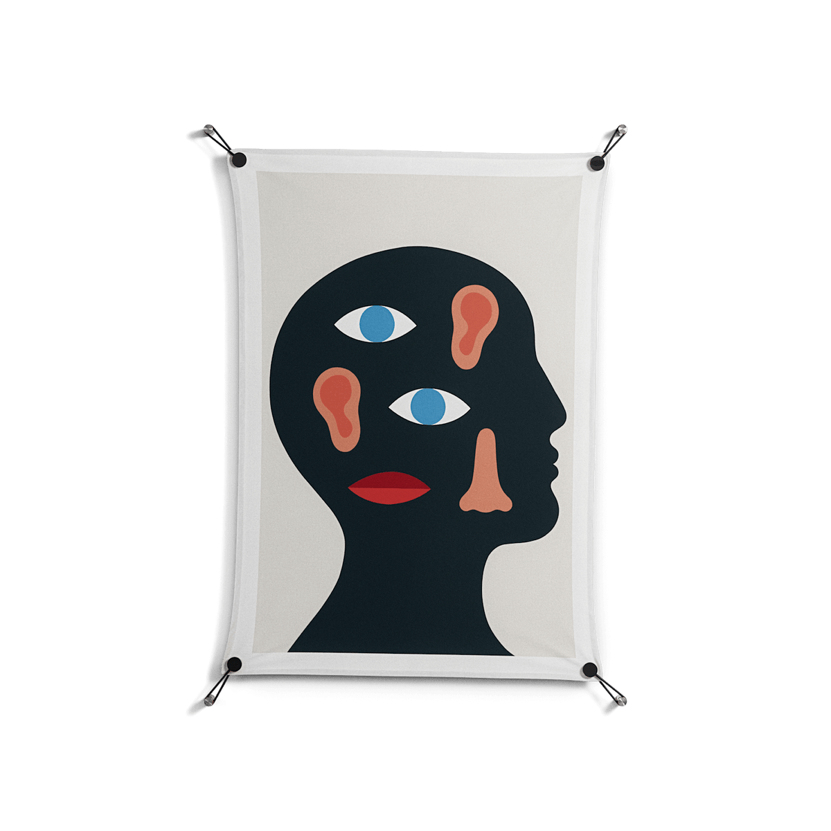 Désordre_Intérieur - Work On Wall - David Vanadia - Black - 70 x 100 cm