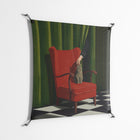 The Man Behind The Curtain - Work On Wall - Kristin Eriksson - Black - 90 x 90 cm