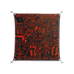 Wottosque Red - Work On Wall - Craig Watkins - Silver - 90 x 90 cm