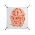 Orange Flowers 1 - Work On Wall - Katie O’Shea - Orange - 70 x 70 cm