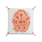 Orange Flowers 1 - Work On Wall - Katie O’Shea - Orange - 70 x 70 cm